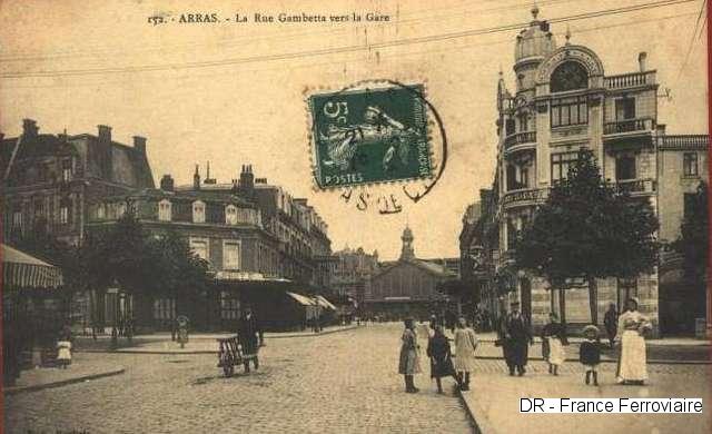 Rue Gambetta et la gare