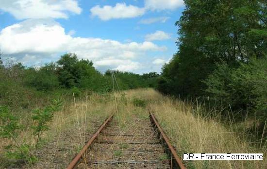 rails en partant de Noyant